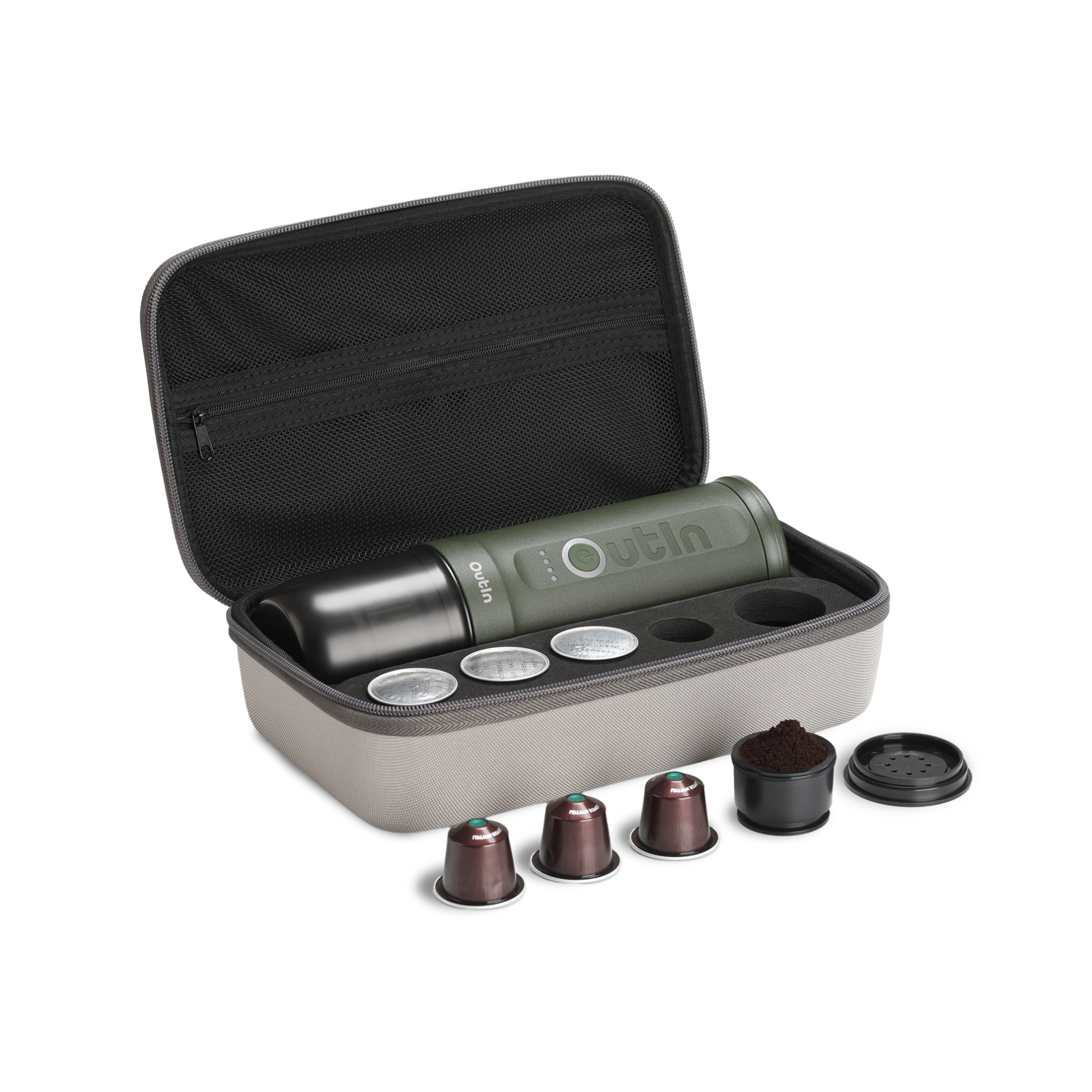 Traveler Espresso Gift Set (Forest Green)